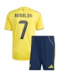 Billige Al-Nassr Cristiano Ronaldo #7 Hjemmedraktsett Barn 2025-26 Kortermet (+ Korte bukser)